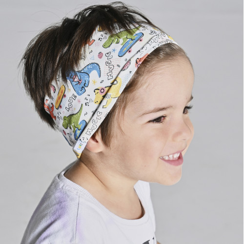 Dino Skate Kids Headband