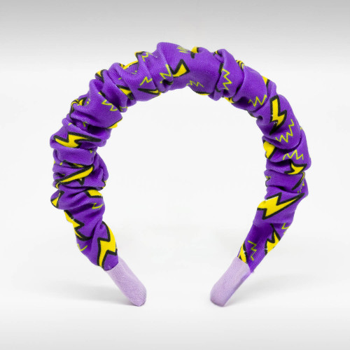 PURPLE  FLASH  SCRUNCHIEBAND