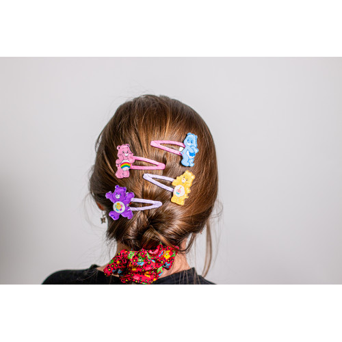 Bear Hugs - Lilac Hair Clips