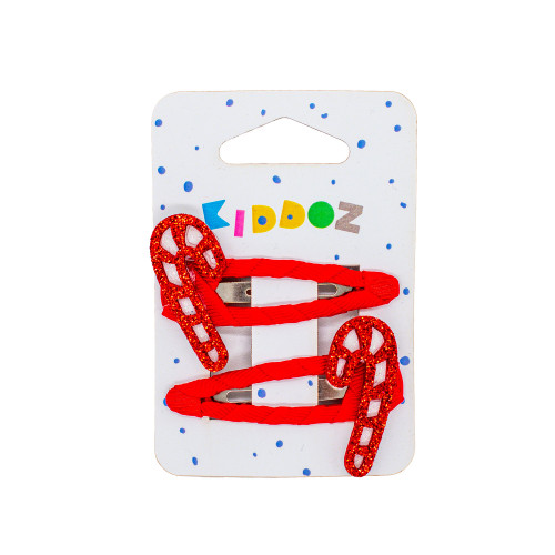 Candy Cane Hair Clips