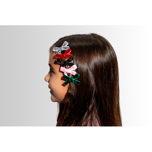 Holiday Bow Hair Clips