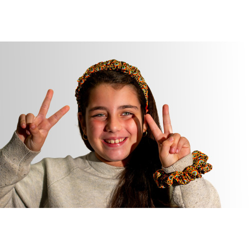 ANIMAL PRINT RAINBOWS SCRUNCHIE