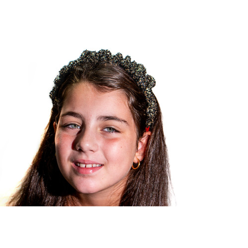 Silver Glow Scrunchieband