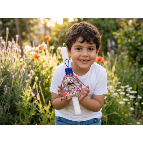 Fuzzy Roar Easter Candle