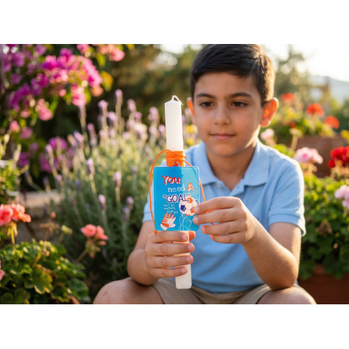 Score Big Easter Candle