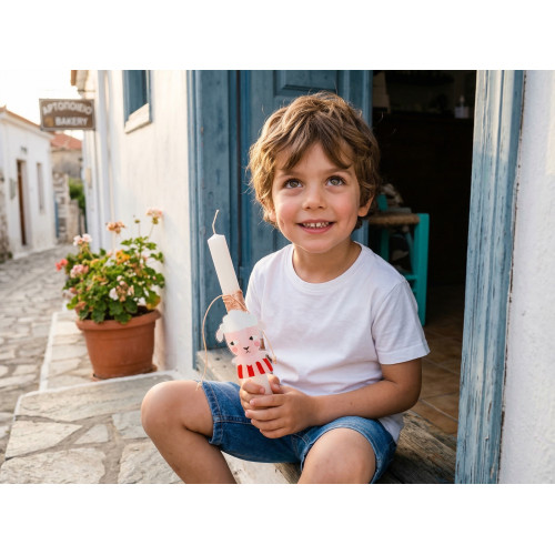 Woolly Easter Candle