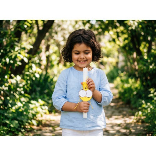 Dizzy Chick Easter Candle