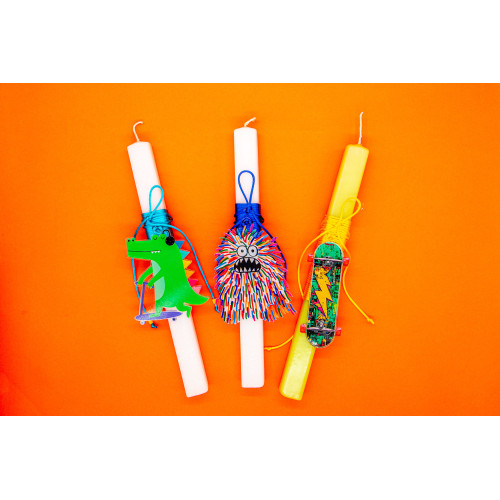 Fuzzy Roar Easter Candle