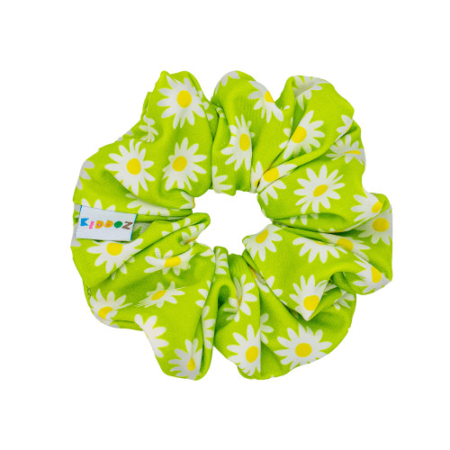 Lime Bloom Scrunchie
