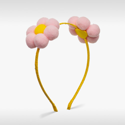 FLOWER POMPOM TIARA