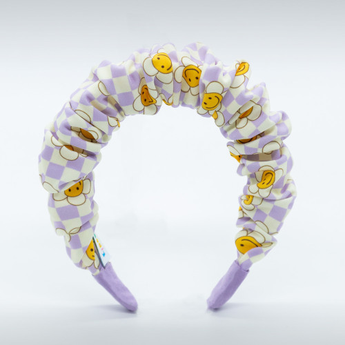 SMILEY FLOWER SCRUNCHIEBAND