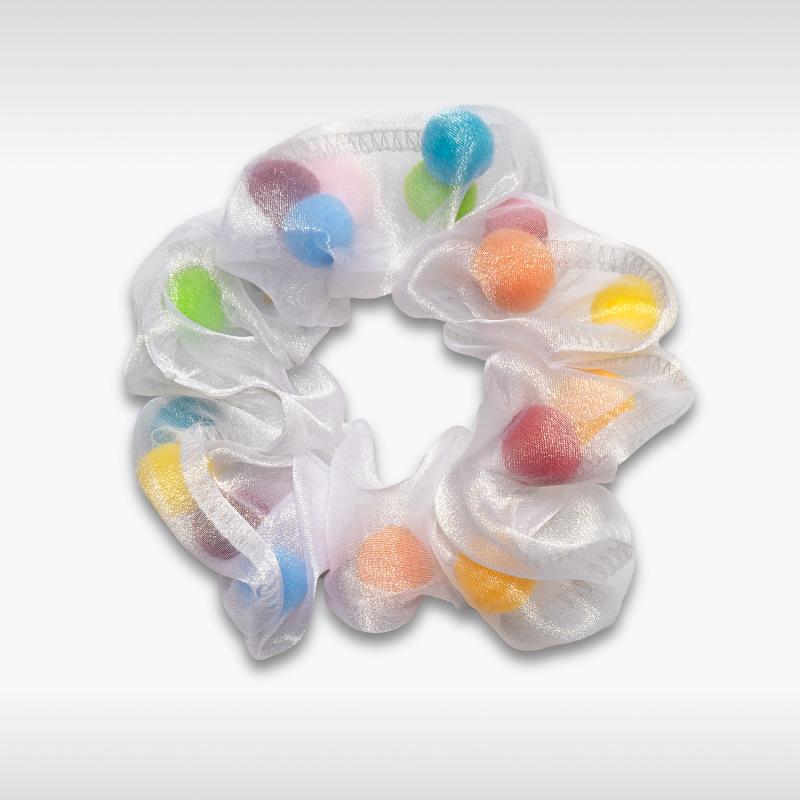 Pom Pom Scrunchie