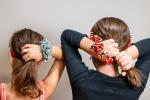 Poppy Line Scrunchie